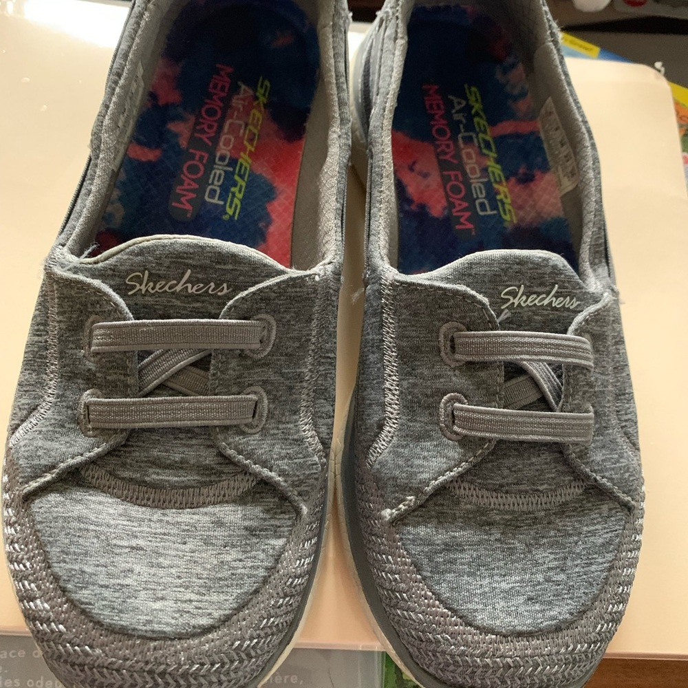 Skechers Gray Memory Foam Shoes